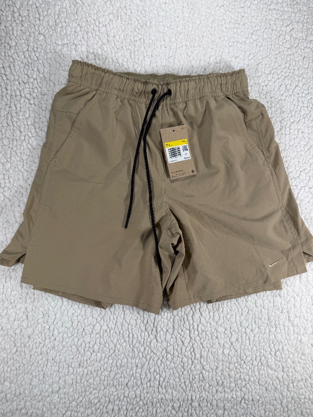 Nike Unlimited men’s Dri-Fit 7” 2-In -1 Versatile shorts Khaki DV9334 247 Small